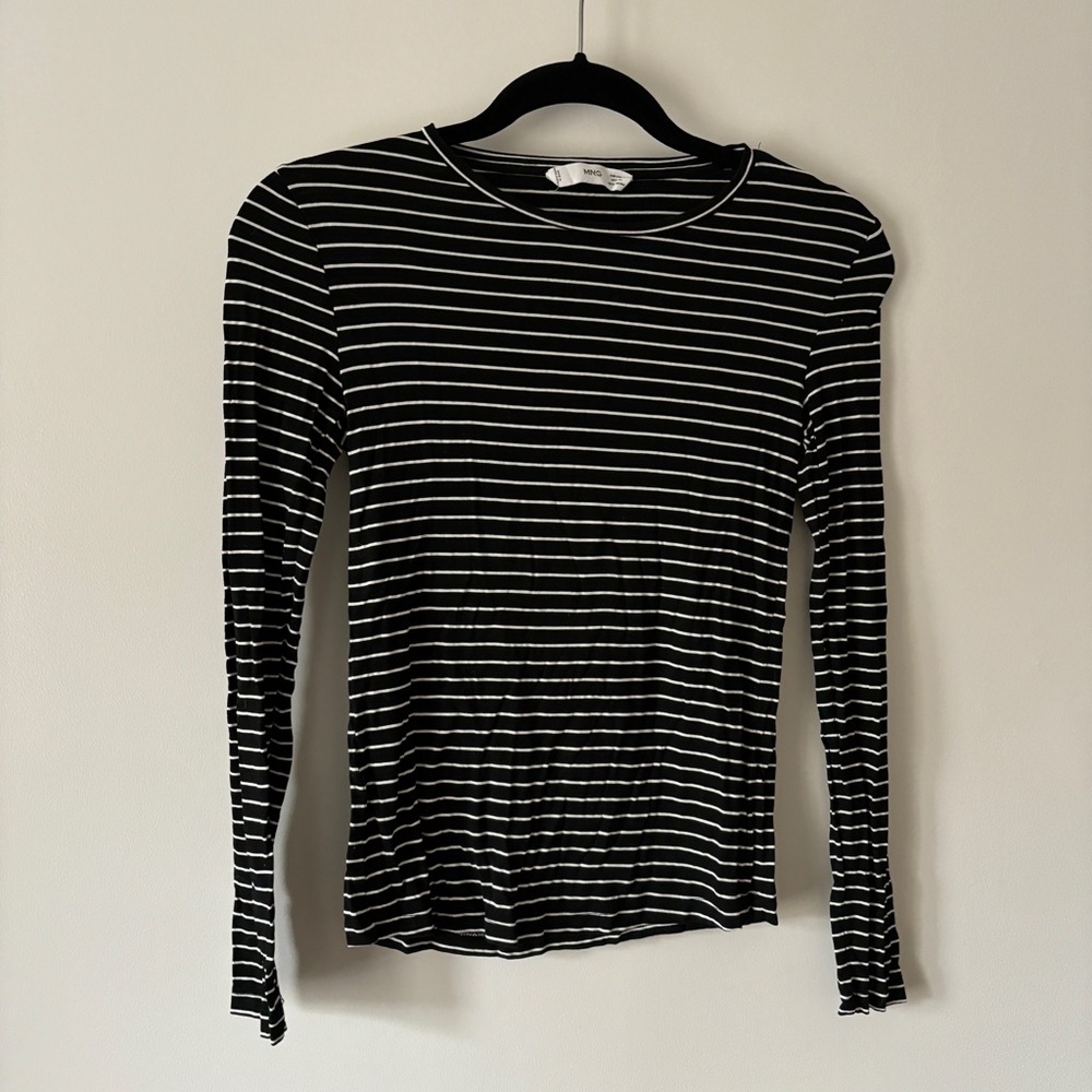 Mango Striped Top Size small